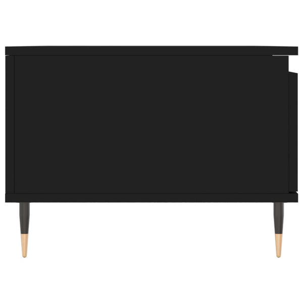 Schwarzer Couchtisch 90x50 cm