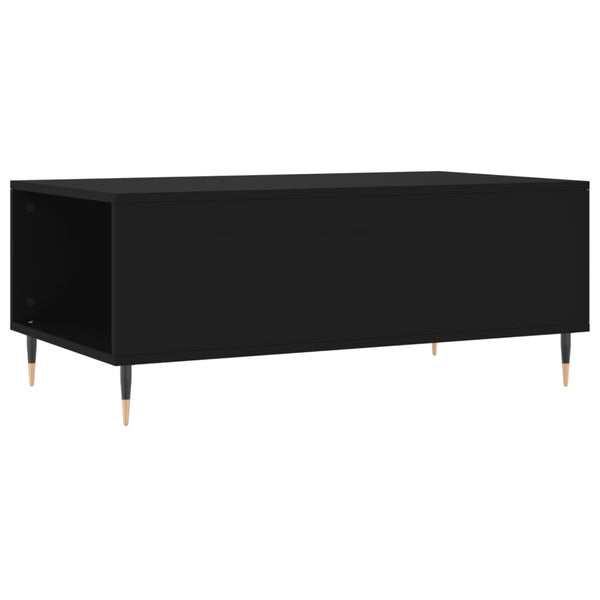 Schwarzer Couchtisch 90x50 cm