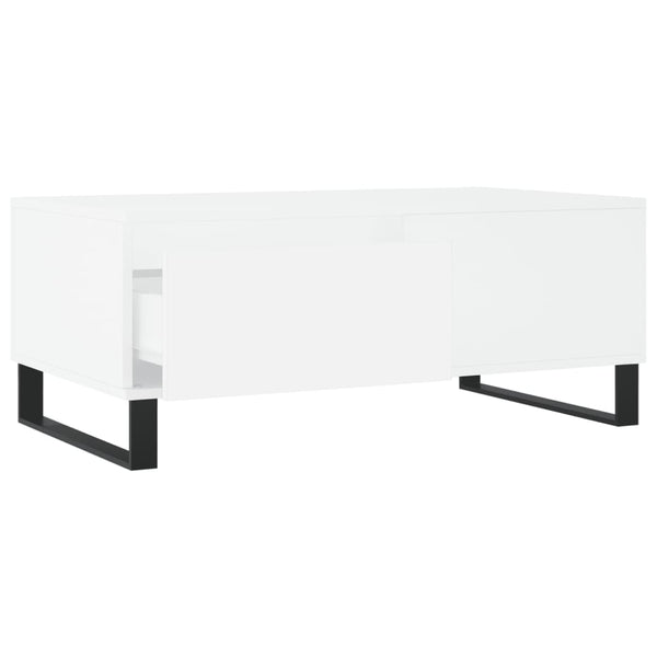 Weißer Couchtisch 90x50 cm