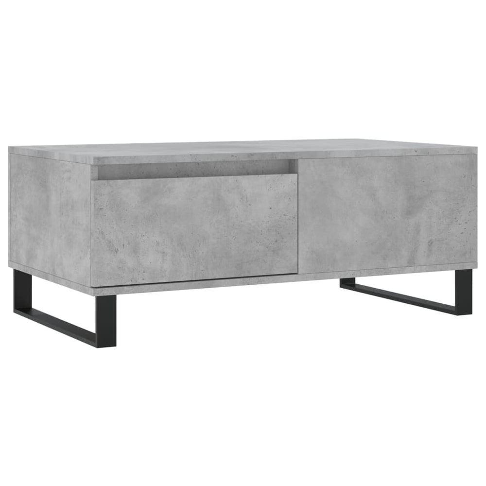 Betongrauer Couchtisch 90x50 cm