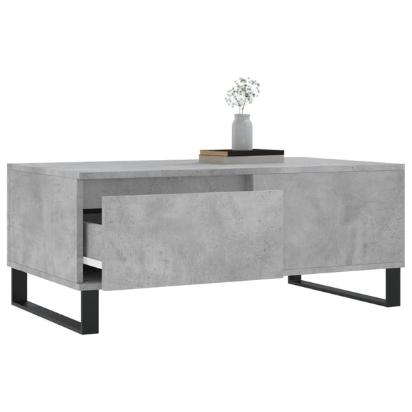 Betongrauer Couchtisch 90x50 cm