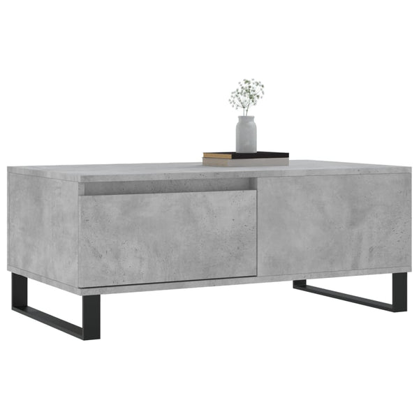 Betongrauer Couchtisch 90x50 cm