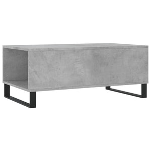 Betongrauer Couchtisch 90x50 cm