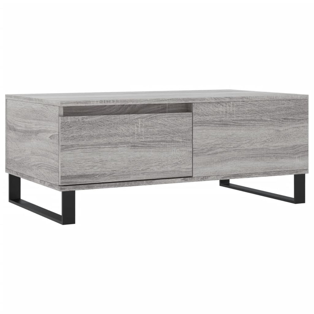 vidaXL Coffee Table Gray Sonoma 90x50x36.5 cm Engineered Wood