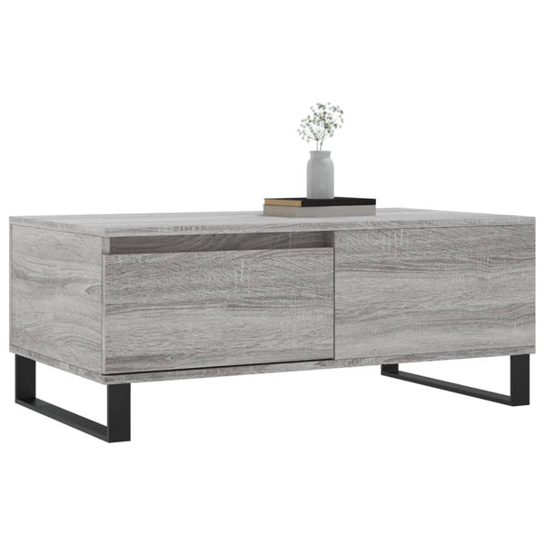 Couchtisch Grau Sonoma 90x50 cm