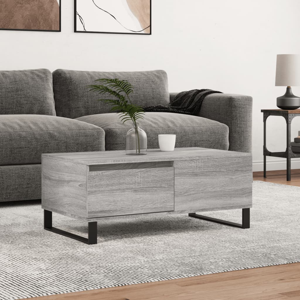 Couchtisch Grau Sonoma 90x50 cm