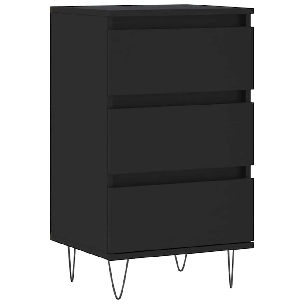 Schwarzes Sideboard 40x35x70 cm
