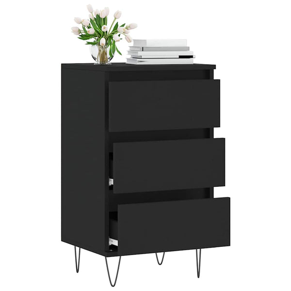 Schwarzes Sideboard 40x35x70 cm