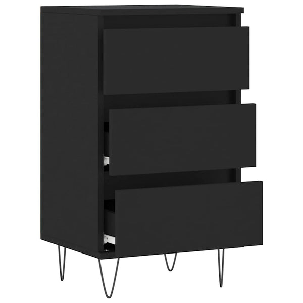 Schwarzes Sideboard 40x35x70 cm