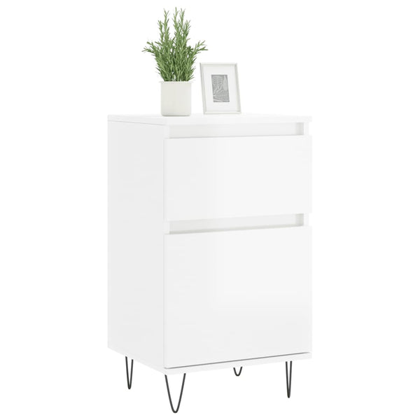 Hochglanz Sideboards Weiß, 2er Set