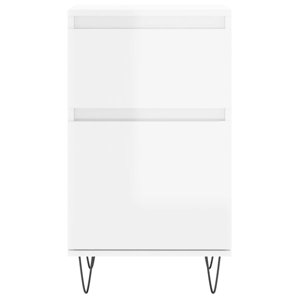 Hochglanz Sideboards Weiß, 2er Set