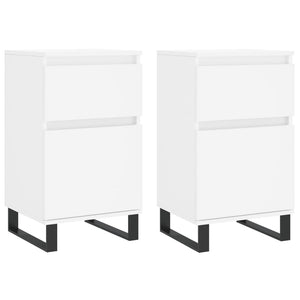 Weiße Sideboards, 2er Set, 40x35x70 cm