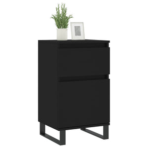Schwarze Sideboards, 2er-Set, 40x35x70 cm