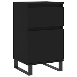 Schwarze Sideboards, 2er-Set, 40x35x70 cm