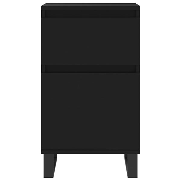 Schwarze Sideboards, 2er-Set, 40x35x70 cm