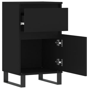 Schwarze Sideboards, 2er-Set, 40x35x70 cm