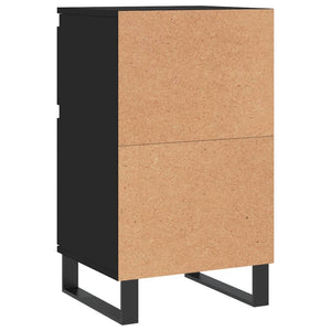 Schwarze Sideboards, 2er-Set, 40x35x70 cm