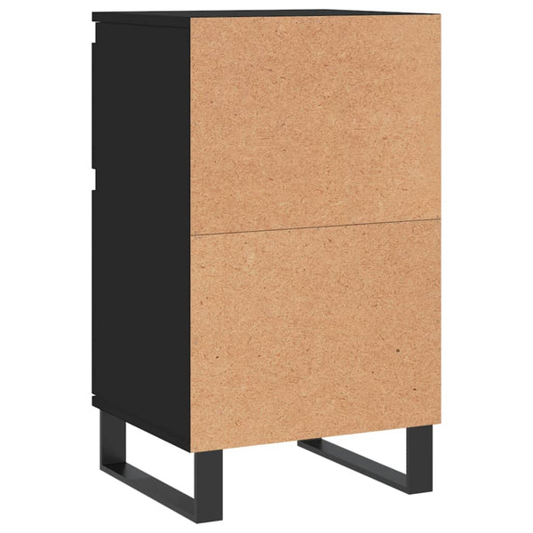 Schwarze Sideboards, 2er-Set, 40x35x70 cm