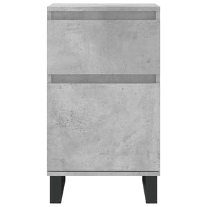 Betongraue Sideboards, 2er-Set, 40x35x70 cm