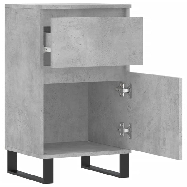 Betongraue Sideboards, 2er-Set, 40x35x70 cm