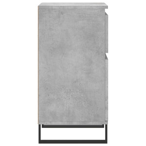 Betongraue Sideboards, 2er-Set, 40x35x70 cm