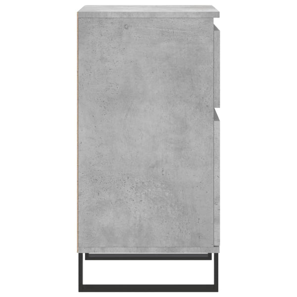 Betongraue Sideboards, 2er-Set, 40x35x70 cm