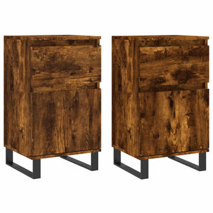 Sideboards 2er Set Räuchereiche 40x35x70 cm