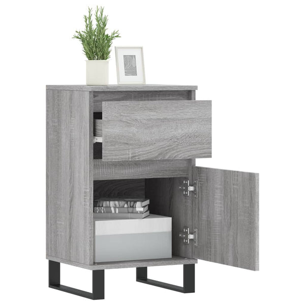 Graue Sideboards Sonoma Holz 40x35x70cm, 2er-Set