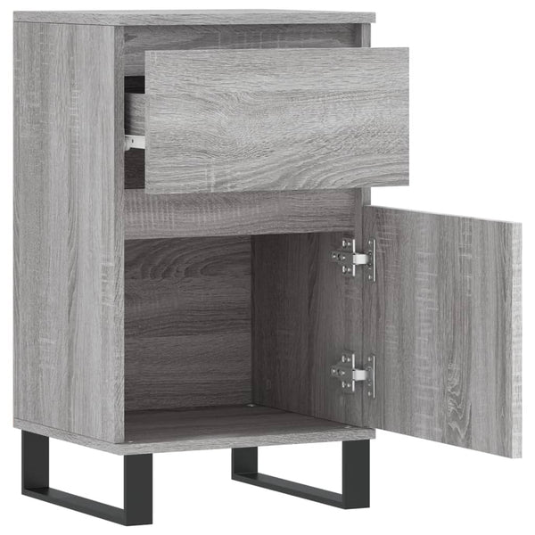 Graue Sideboards Sonoma Holz 40x35x70cm, 2er-Set