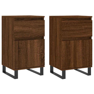 Sideboards 2er Set, Eichenoptik Braun