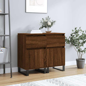 Sideboards 2er Set, Eichenoptik Braun