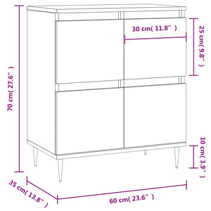 Sideboard Braun Eichenoptik 60x35x70 cm