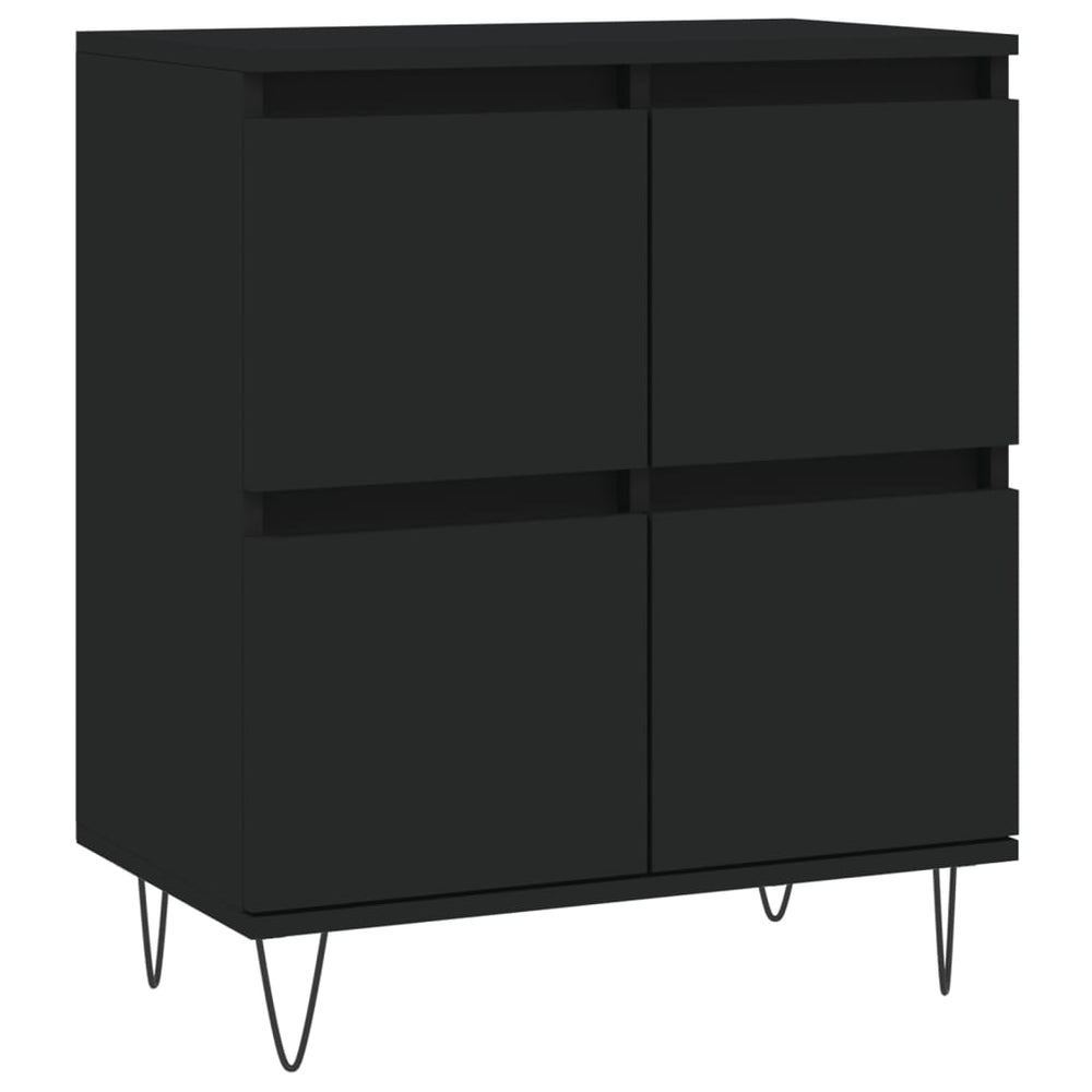 Schwarzes Sideboard 60x35x70 cm