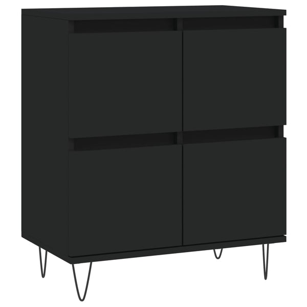 Schwarzes Sideboard 60x35x70 cm