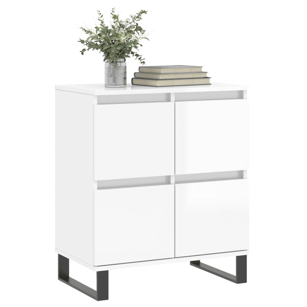 Hochglanz Sideboard Weiß 60x35x70 cm