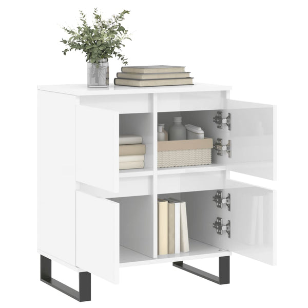 Hochglanz Sideboard Weiß 60x35x70 cm