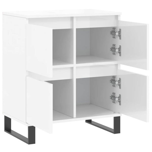 Hochglanz Sideboard Weiß 60x35x70 cm
