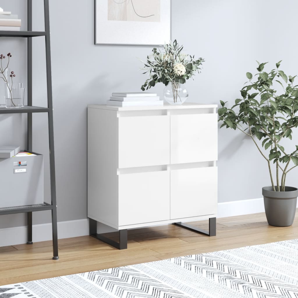 Hochglanz Sideboard Weiß 60x35x70 cm