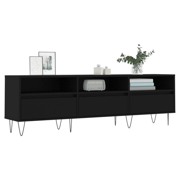 Schwarzer TV-Schrank 150 cm