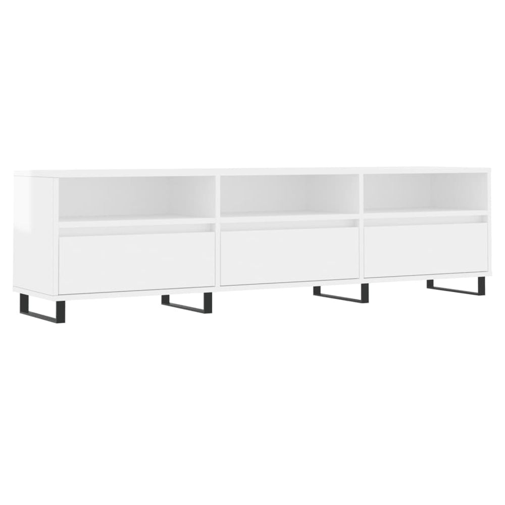 TV-Schrank Weiß Hochglanz 150 cm
