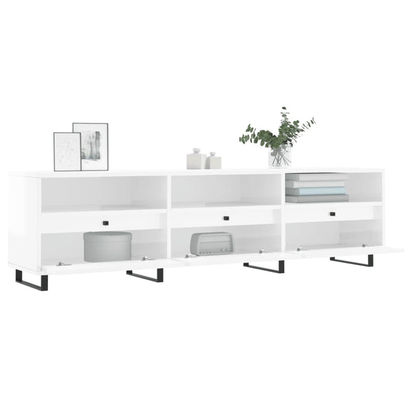 TV-Schrank Weiß Hochglanz 150 cm