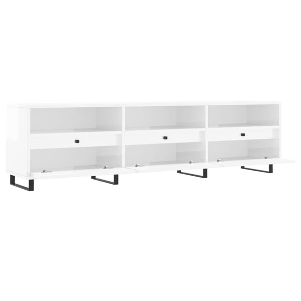 TV-Schrank Weiß Hochglanz 150 cm