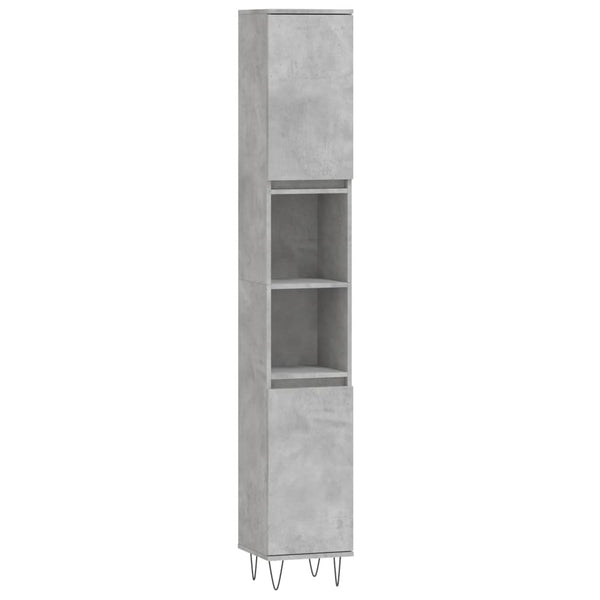 Betongrauer Badschrank 30x190 cm
