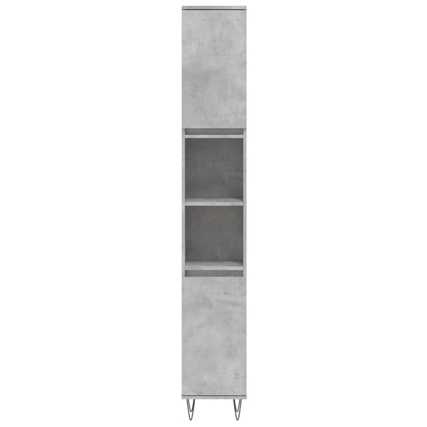Betongrauer Badschrank 30x190 cm