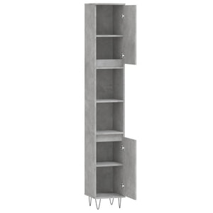 Betongrauer Badschrank 30x190 cm