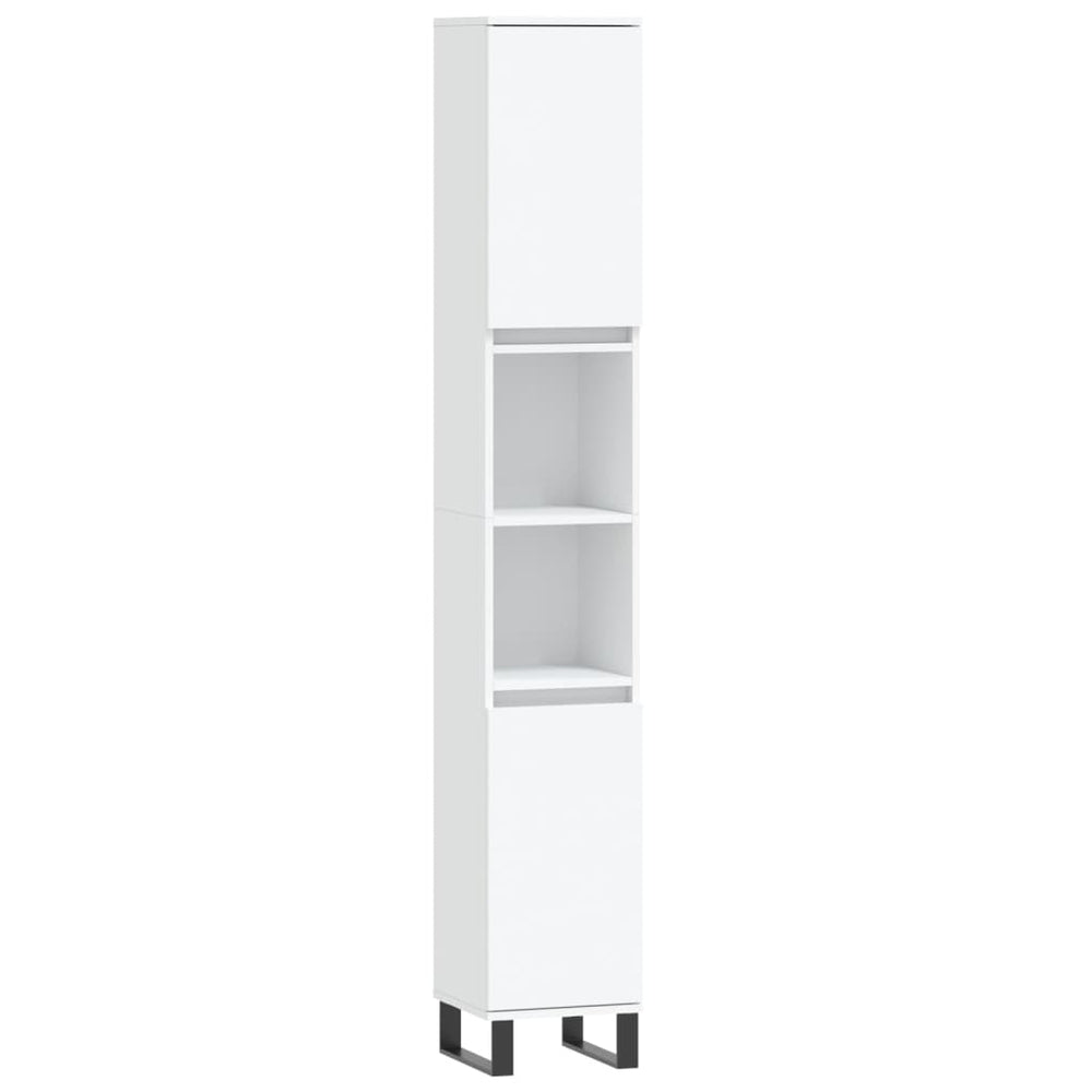 Weißer Badschrank 30x30x190 cm