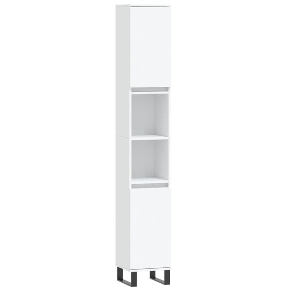 Weißer Badschrank 30x30x190 cm