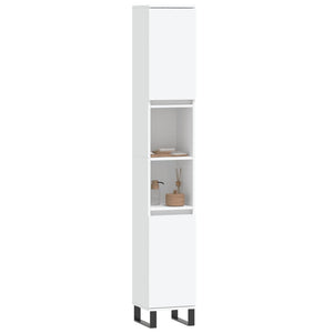 Weißer Badschrank 30x30x190 cm