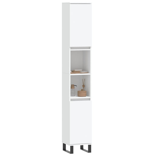 Weißer Badschrank 30x30x190 cm
