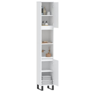 Weißer Badschrank 30x30x190 cm